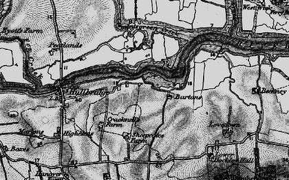Old map of Brandy Hole in 1896