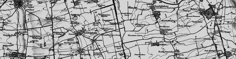 Old map of Winghale Priory in 1898