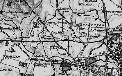 Old map of Branksome in 1897