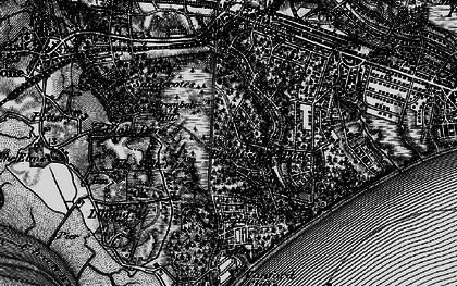 Old map of Branksome Park in 1895