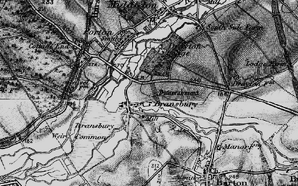 Old map of Andyke in 1895