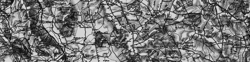 Old map of Branson's Cross in 1898