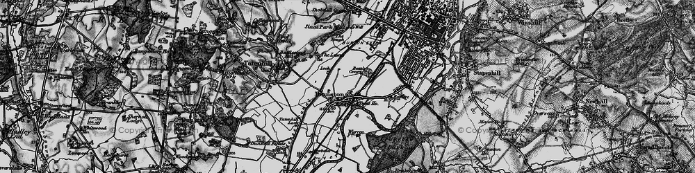Old map of Branston in 1898