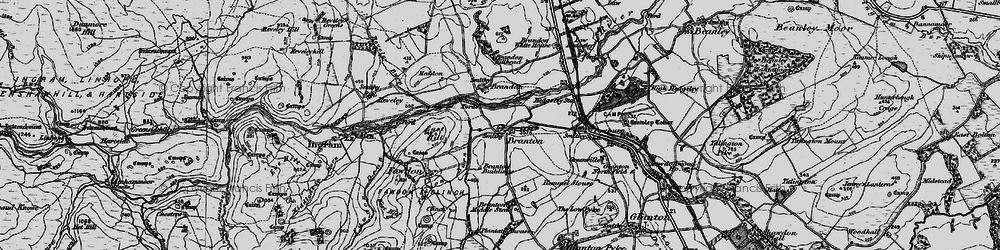 Old map of Brandon Hillhead in 1897