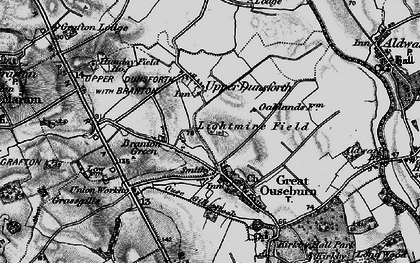 Old map of Branton Green in 1898