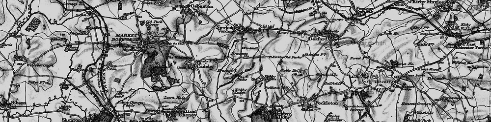 Old map of Brascote Ho in 1899
