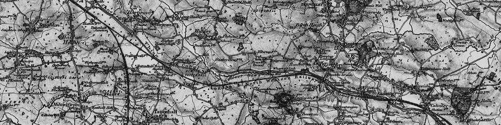 Old map of Brassey Green in 1897