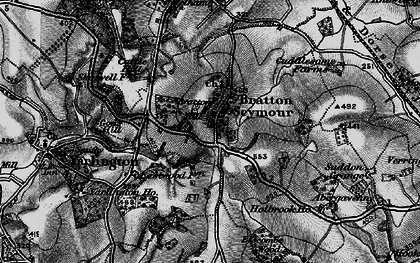 Old map of Bratton Seymour in 1898