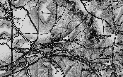 Old map of Braunston in 1898