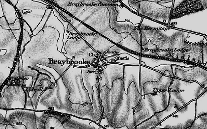 Old map of Braybrooke in 1898