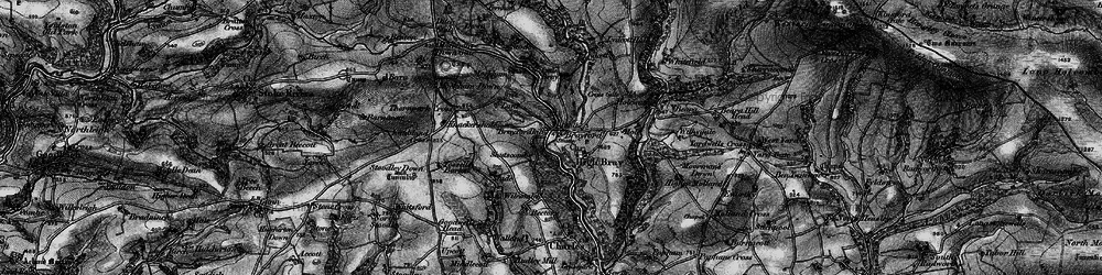Old map of Brayfordhill in 1898