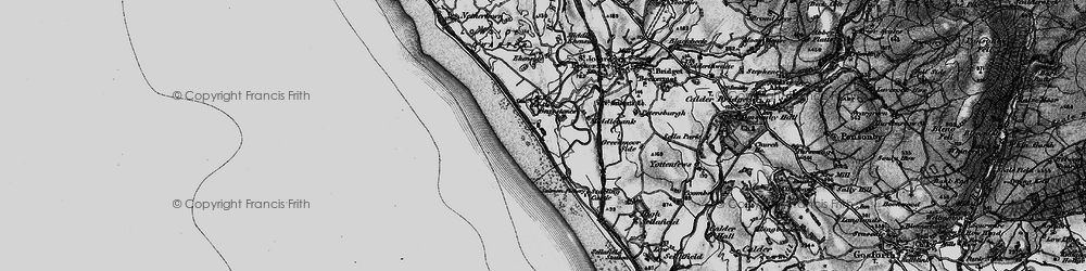 Old map of Braystones in 1897