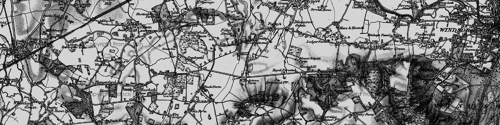 Old map of Braywoodside in 1895