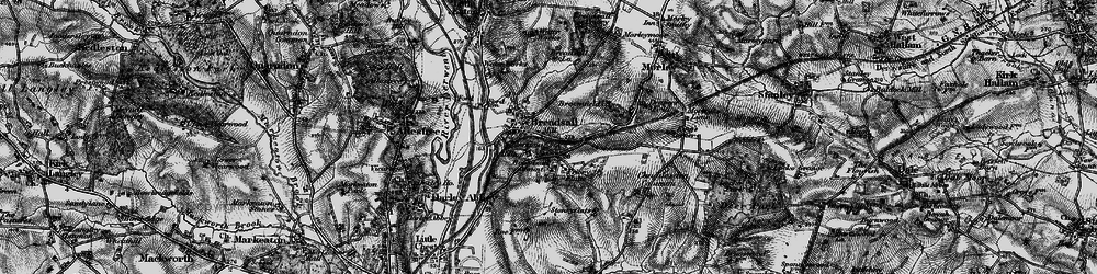 Old map of Breadsall Lodge in 1895