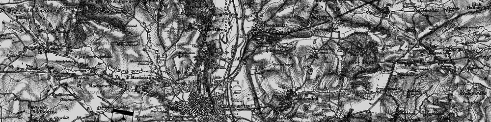 Old map of Breadsall Hilltop in 1895