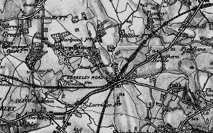 Old map of Breadstone in 1897