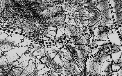 Old map of Breage in 1895