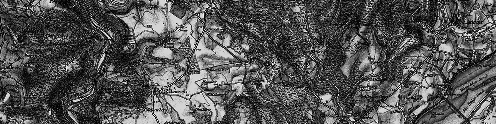 Old map of Bream's Meend in 1897