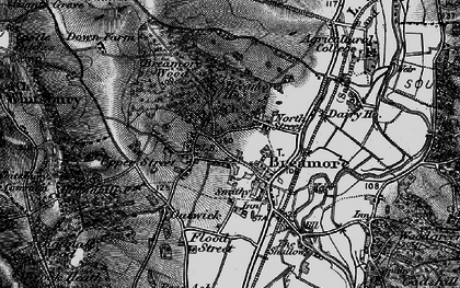 Old map of Breamore in 1895