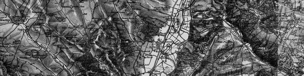 Old map of Breamore in 1895