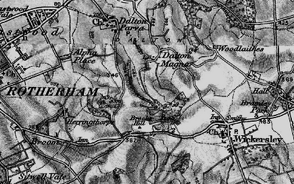 Old map of Brecks in 1896