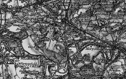 Old map of Bredbury Green in 1896