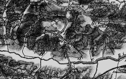 Old map of Brede in 1895