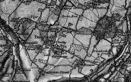 Old map of Bredgar in 1895