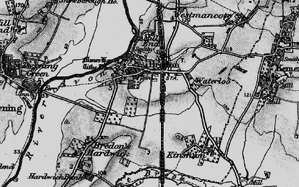 Old map of Bredon in 1898