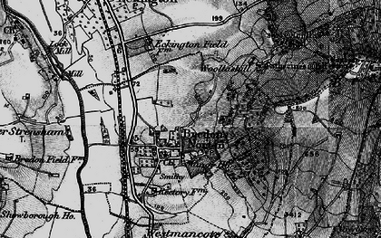 Old map of Bredon's Norton in 1898