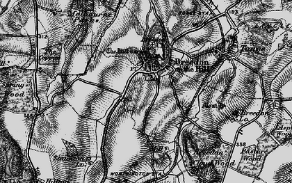 Old map of Breedon Hill in 1895