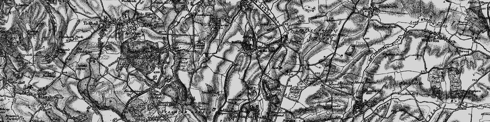 Old map of Breedon on the Hill in 1895