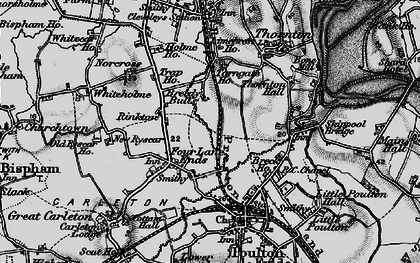 Old map of Breedy Butts in 1896