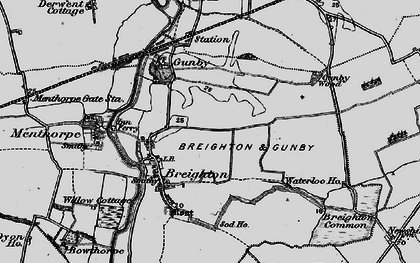 Old map of Breighton in 1898