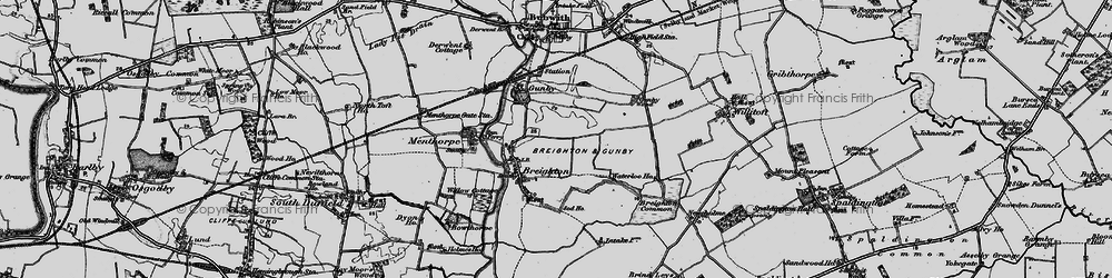 Old map of Breighton in 1898
