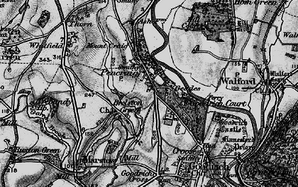 Old map of Brelston Green in 1896