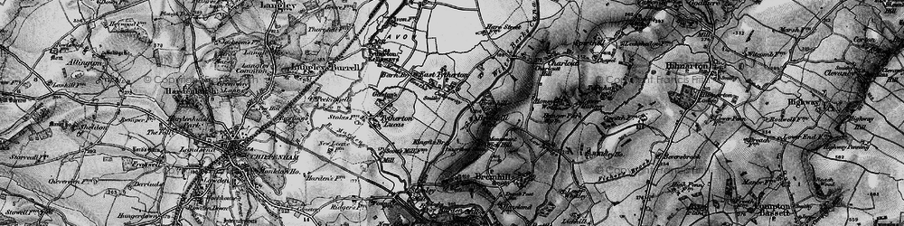 Old map of Bremhill Wick in 1898