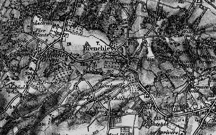 Old map of Brenchley in 1895