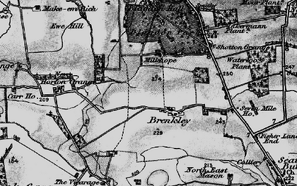 Old map of Blagdon Park in 1897