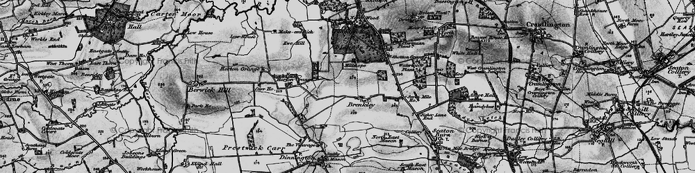 Old map of Brenkley in 1897