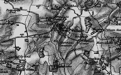 Old map of Brent Pelham in 1896