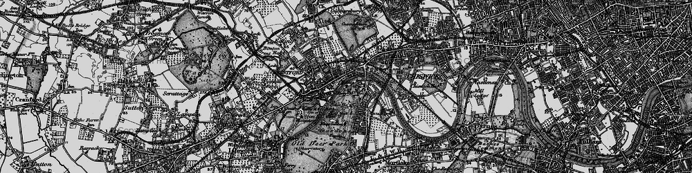 Old map of Brentford in 1896