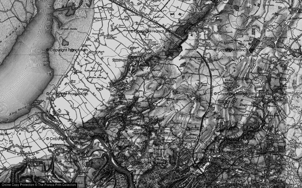 Old Map of Brentry, 1898 in 1898