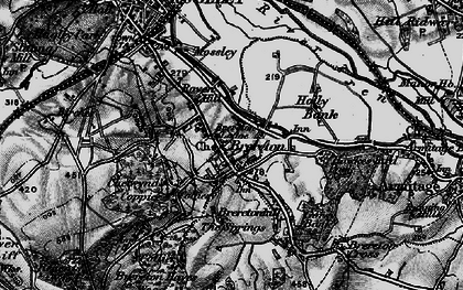 Old map of Brereton in 1898