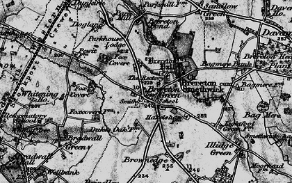 Old map of Brereton Green in 1897