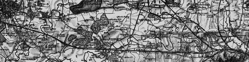 Old map of Bretford in 1899