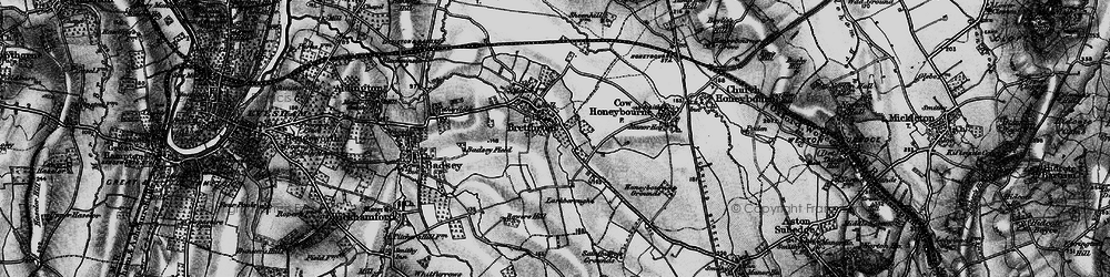 Old map of Bowers Hill in 1898
