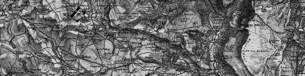 Old map of Bretton in 1896