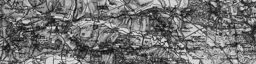 Old map of Ashley Barn in 1897