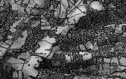 Old map of Blackfan Wood in 1896
